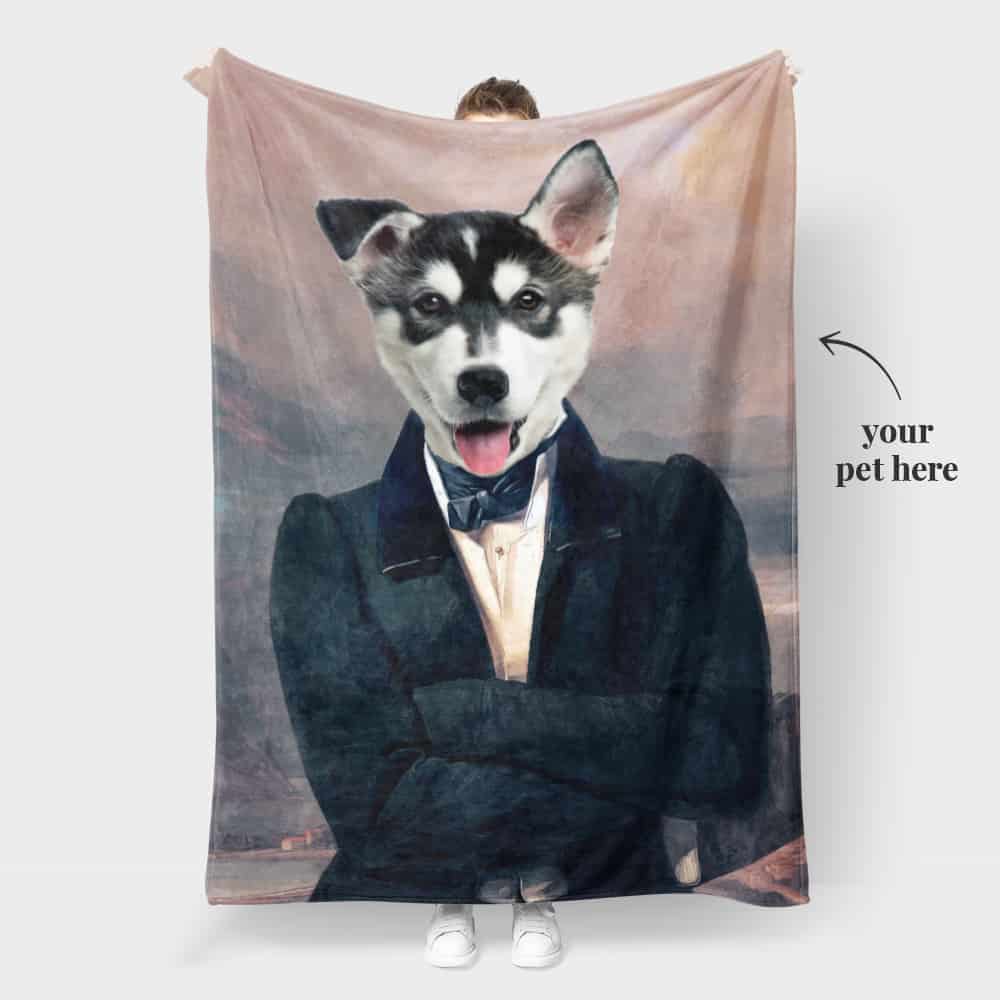 Dog Throw Blanket Royal Pet Portraits