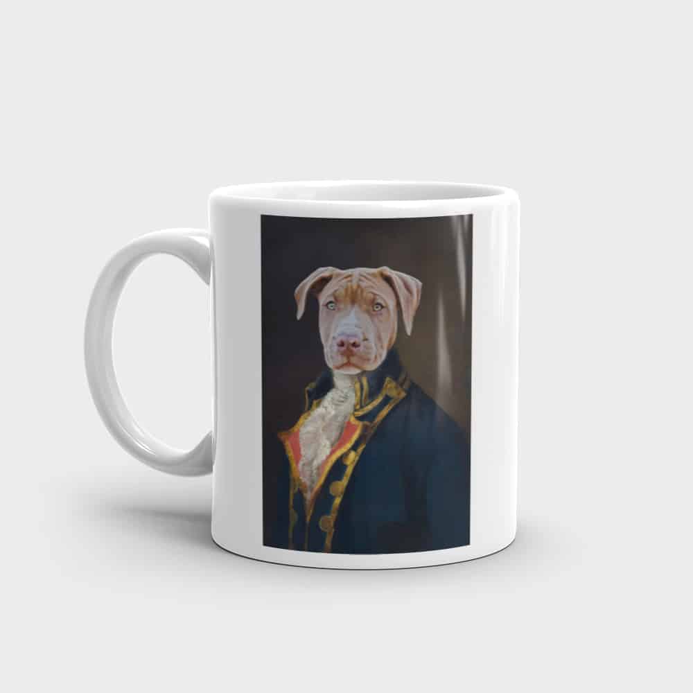 pet portrait mug