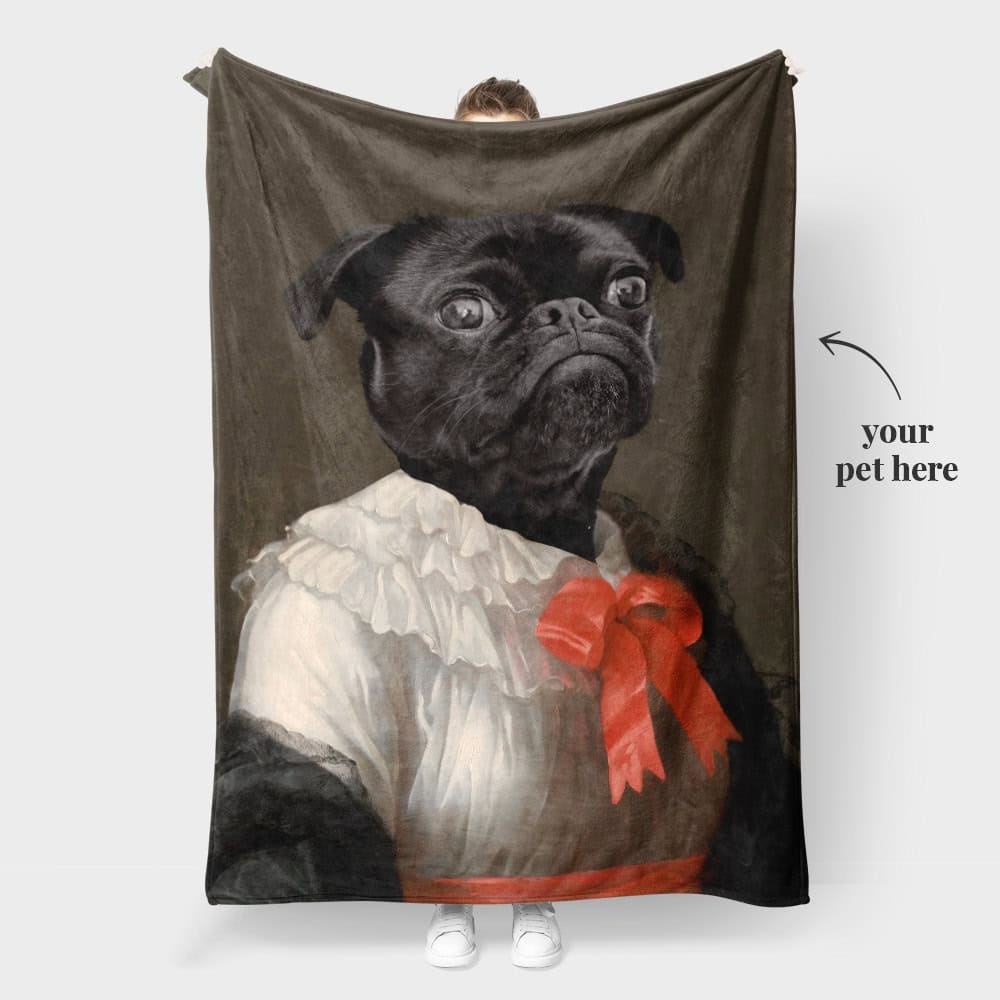 dog picture blanket