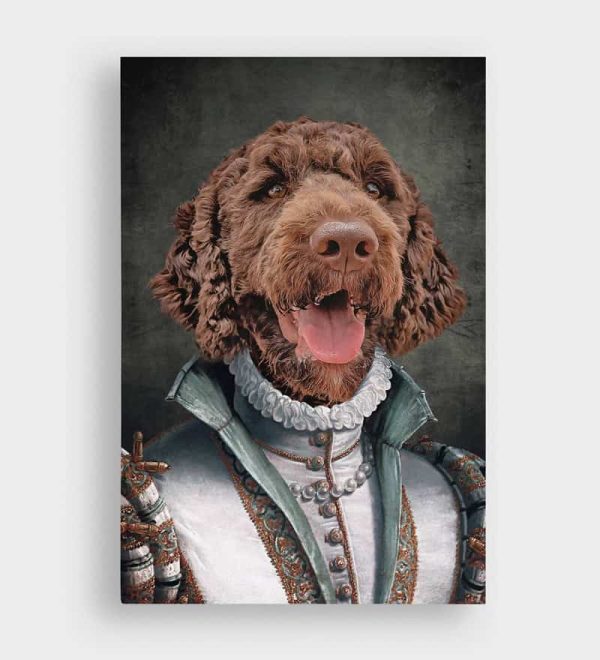 dog portrait painting