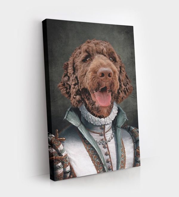 dog portrait painting canvas